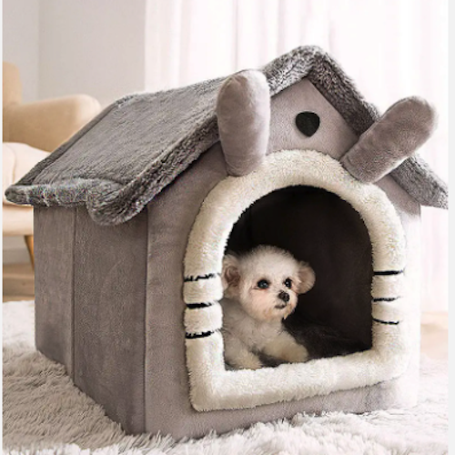 Cat Cute House Indoor Cat Bed Warm Playing House