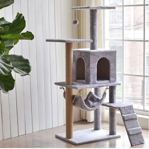 Indoor Cat Scratching Tree Posts Stand House  Kitty Condo