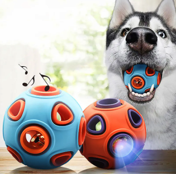 Interactive Design Dog Ball Toy Rubber Pet Dog Chew Toys 